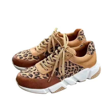 Miranda - Snygga sneakers med leopardmönster